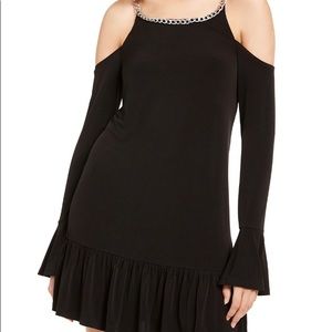 Michael Kors Dress Chain detail cold shoulder